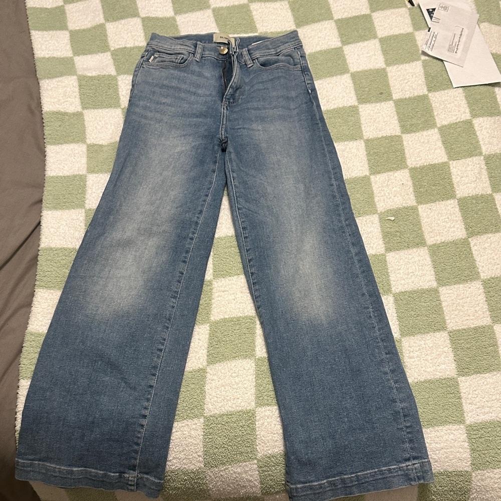 DL1961 Light Blue Wide-Leg Kids Jeans
